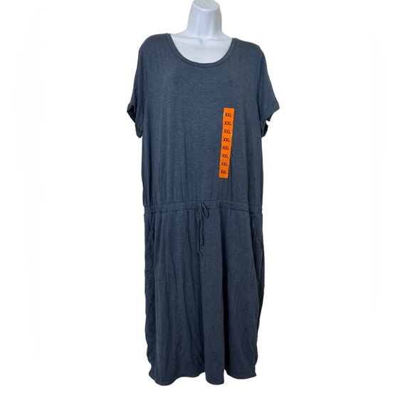 32 Degrees Cool Dress XXL Blue Heather XXL Pockets NWT - Picture 1 of 7